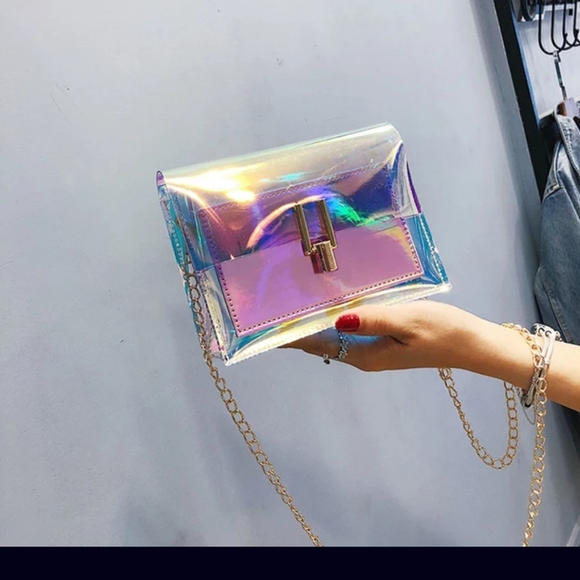 Clear Transparent Handbag PVC Crossbody Womens - Picture 9 of 12